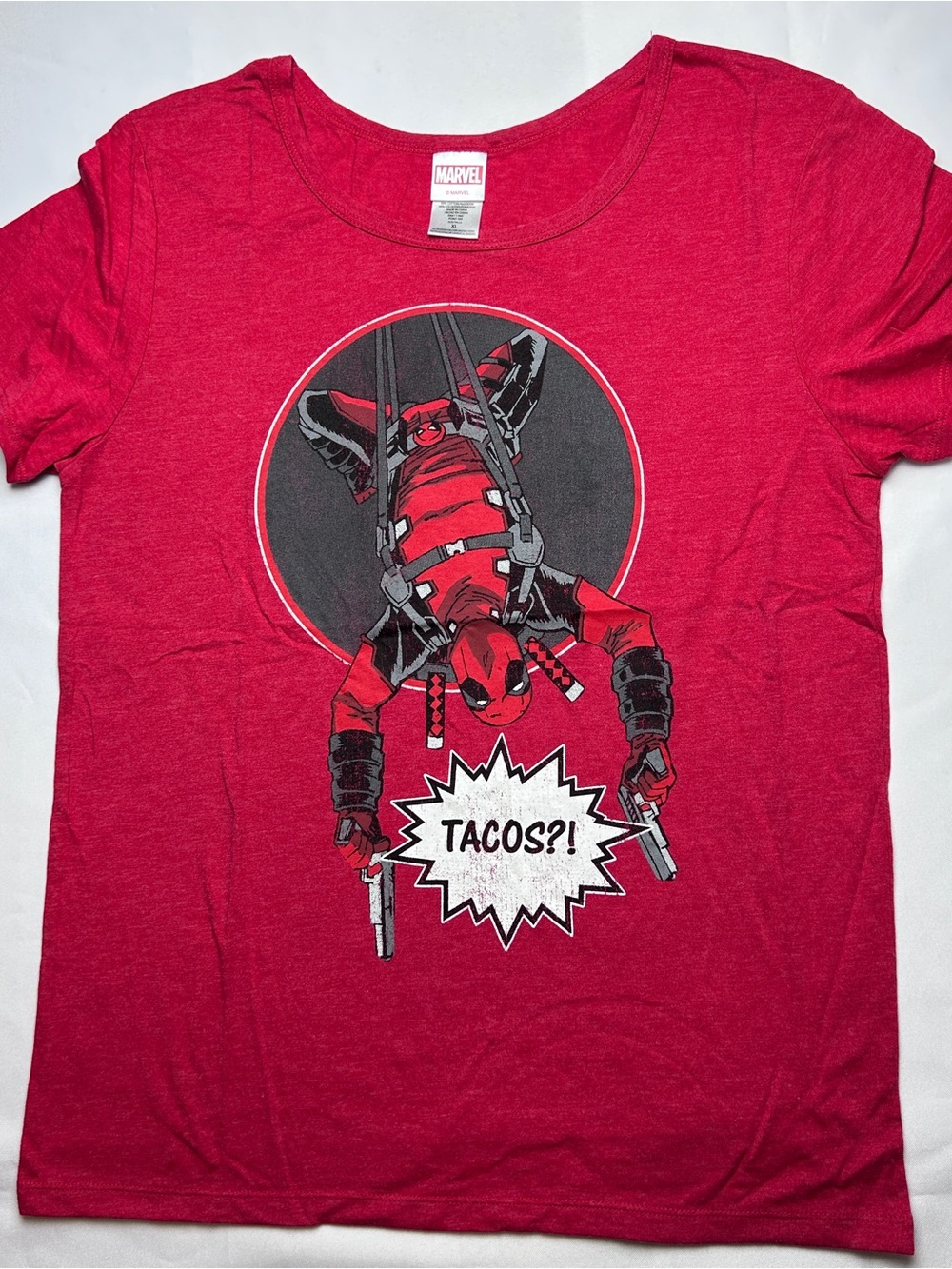 Marvel Deadpool Red Graphic T-Shirt - size Women’s XL